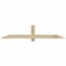 Ekena Millwork Eugene Rough Sawn Timber Gable Bracket, Douglas Fir, 72"W x 15"H x 2"D x 4"F, 5/12 Pitch GBW072X15X0204EUG00RDF - alternate 1